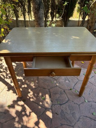 Mesa madera antigua/vintage de cocina,extensible