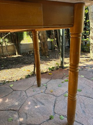 Mesa madera antigua/vintage de cocina,extensible