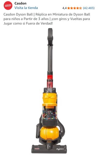 Casdon Dyson Ball Aspirador Juguete