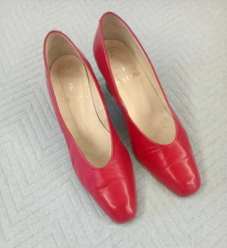 ZAPATOS ROJOS DE TACÓN PARA FIESTAS + BOLSO.