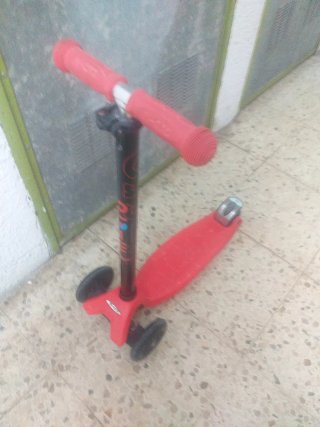 Patinete infantil 3 ruedas rojo