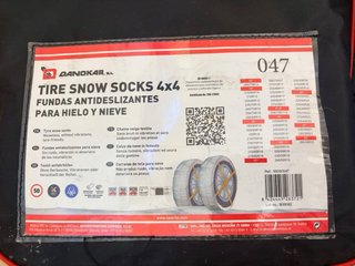 Cadenas Nieve Textil 4x4 Talla 47 - 4 unidades