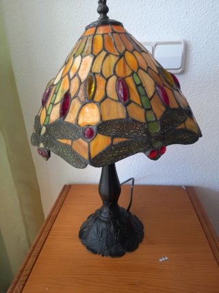 Lámpara Tiffany Vidrieras Dragones