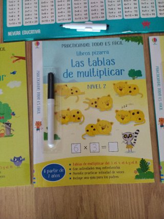 Libros pizarra - Las tablas de multiplicar NIVEL 1