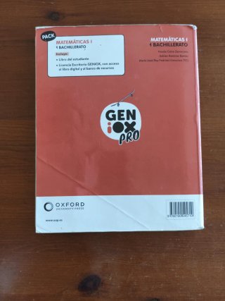 Matemáticas I 1 Bachillerato : Geniox