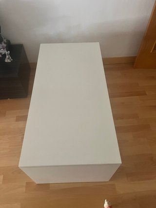 Mesa de centro elevable blanca