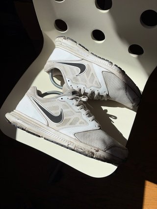 Zapatillas Nike Blancas y Grises