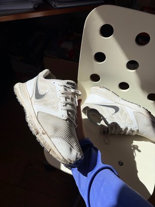 Zapatillas Nike Blancas y Grises