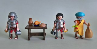 Playmobil Taberna Belén Con Romanos Y Vendedor.