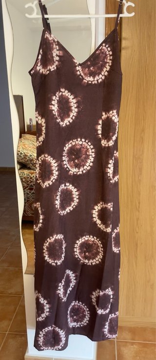 Vestido largo estampado