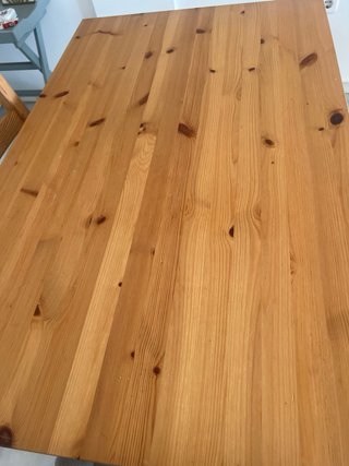 Mesa Comedor mas un sillon IKEA Madera Blanca
