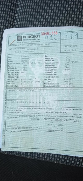 Peugeot 307 2005