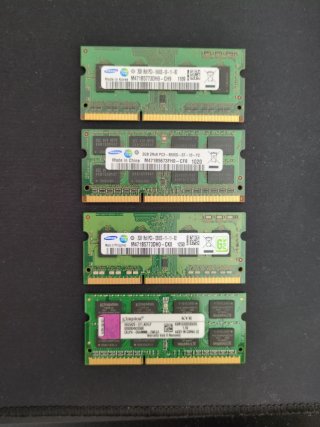 4x 2GB DDR3 SO-DIMM RAM