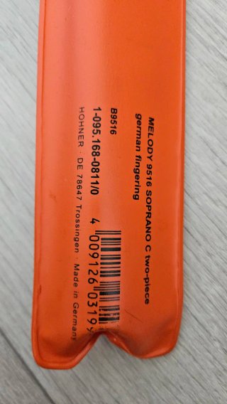 Flauta dulce Hohner Melody 9516 Soprano C