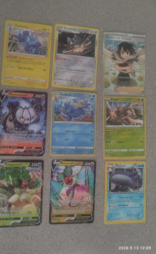 Lote Cartas Pokémon Toxtricity, Klinklang, etc.