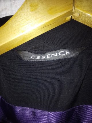 Chaqueta larga mujer Essence negra