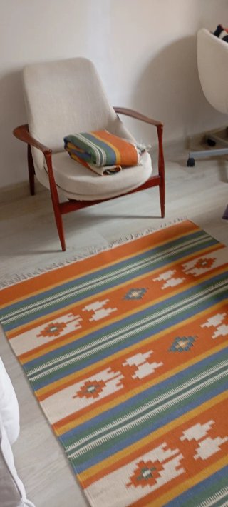 Alfombra Kilim Algodón 1.95x1.20