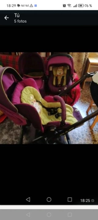 Silla de coche Chica y cuna bebé