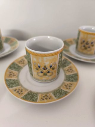 Juego 12 Tazas y 12 Platos Porcelana
