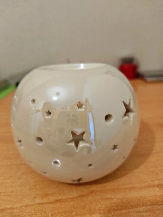 Quemador Aromaterapia Estrellas Cerámica