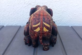 Elefante Nepalí de la Suerte Talla Madera