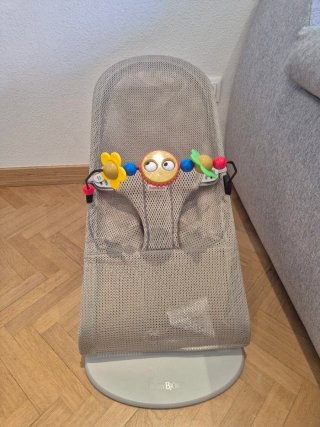 Hamaca bebé Babybjörn marrón rejilla