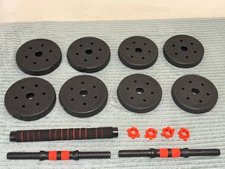 Pesas Ajustables 15Kg Set Mancuernas Gimnasio