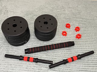 Pesas Ajustables 15Kg Set Mancuernas Gimnasio