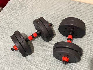 Pesas Ajustables 15Kg Set Mancuernas Gimnasio