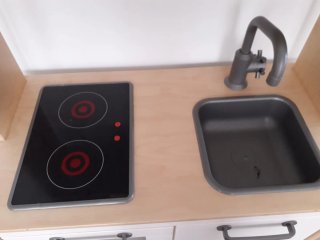 Cocina de madera para niños