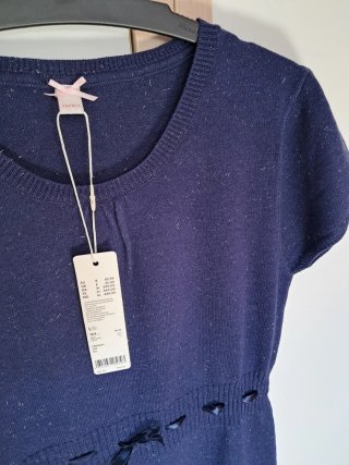 Vestido punto azul marino Esprit 14 años