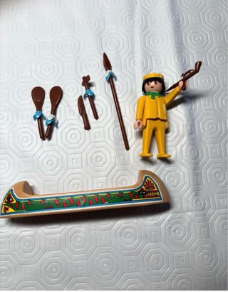 Playmobil 3352 Indio y Canoa 1974