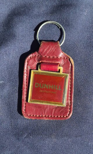 Llavero Dunhill International Cuero Borgoña