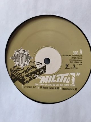 Vinilo Gang Starr - Militia/YouKnown My Stez Remix