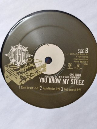 Vinilo Gang Starr - Militia/YouKnown My Stez Remix