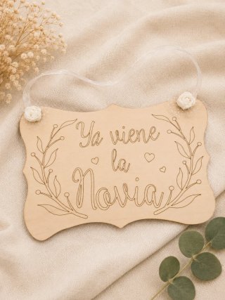 Letrero  Carteles Pajes Boda Novia Novios