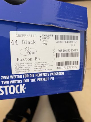 Birkenstock Boston Nere Tg 44