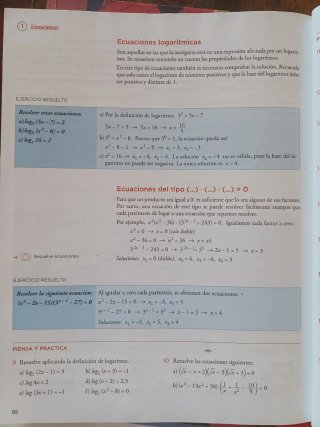 Libro de matemáticas B, 4to de la eso