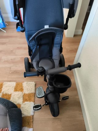 Triciclo convertible en bici para niños + carrito