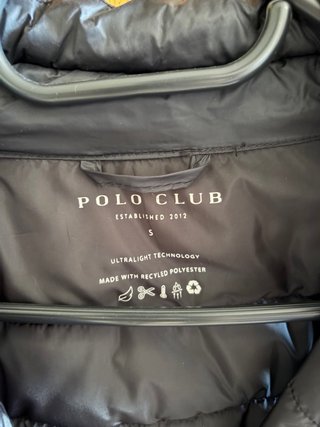Chaleco acolchado Polo Club negro