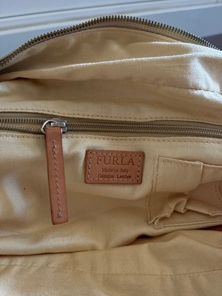 Bolso Furla Dorado Piel Marrón