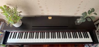 Piano digital oscuro