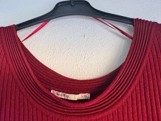Jersey burdeos manga larga