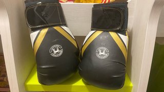 Guantes de Boxeo Venum Negro y Dorado