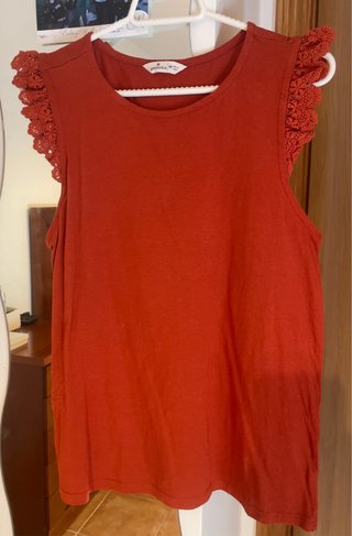 Camiseta Springfield Talla M Naranja