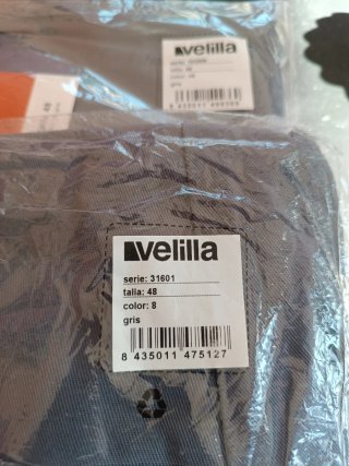 Pantalón de trabajo Velilla gris talla 48