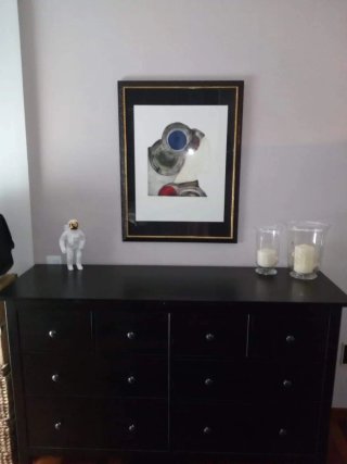Cajonera Ikea Hemnes en color marrón - negro