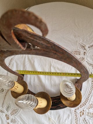 Aplique de pared vintage de 3 luces ،  flor de lis