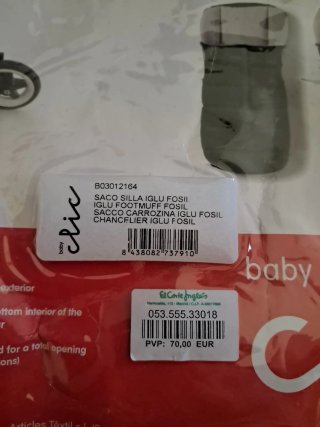 Saco Iglú para carro baby clic