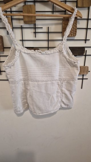 Top Zara blanco tirantes
